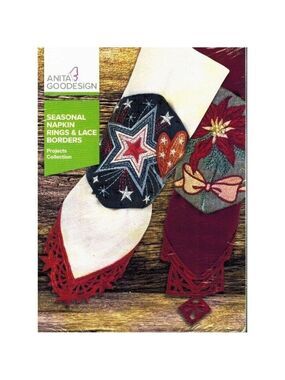 Anita Goodesign Seasonal Napkin Rings Borders Embroidery CD